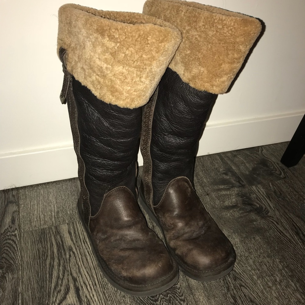 Tall Leather Ugg Boots